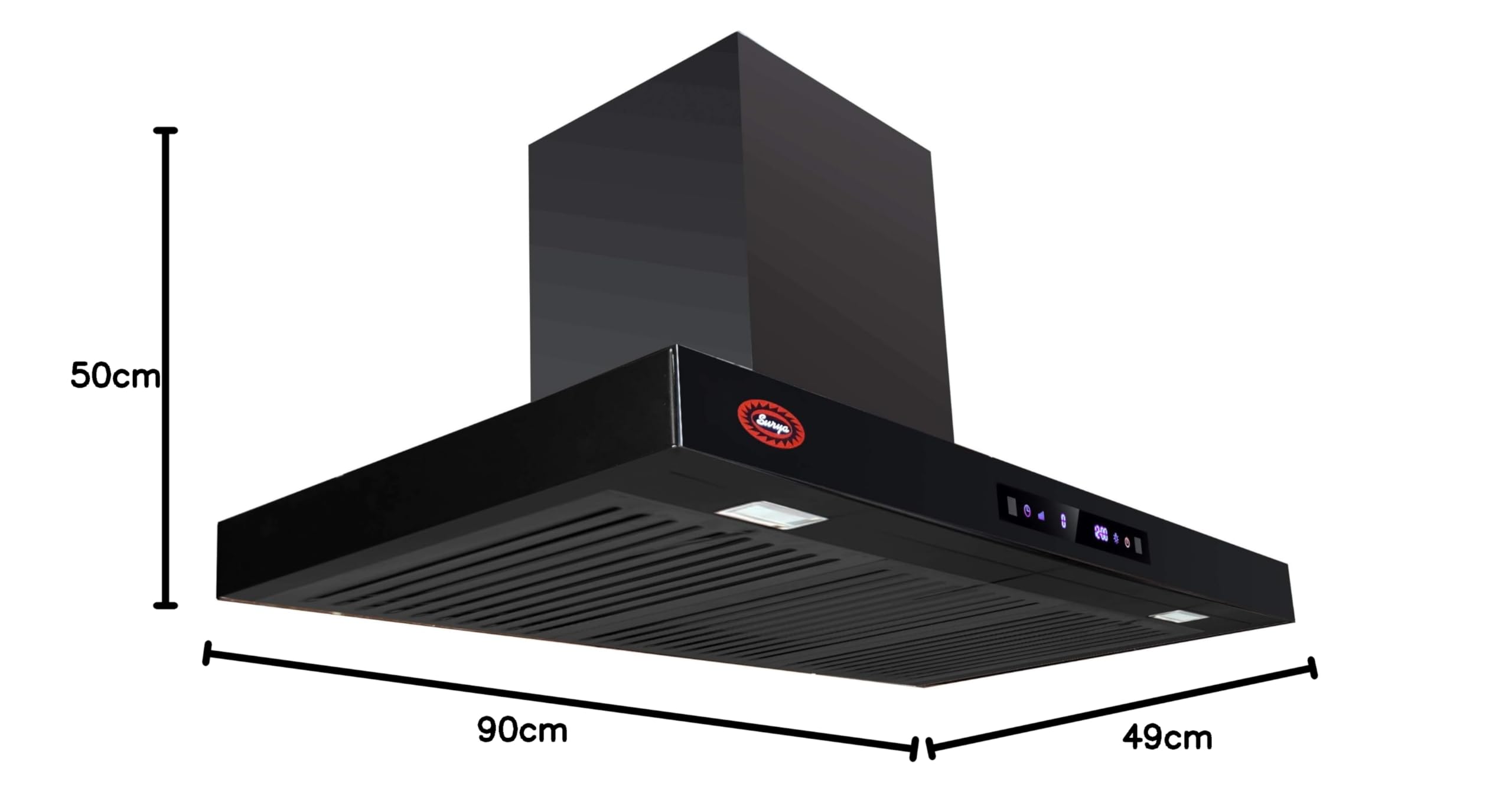 Surya Auto clean Kitchen Chimney (Model SF90) Black : Amazon.in